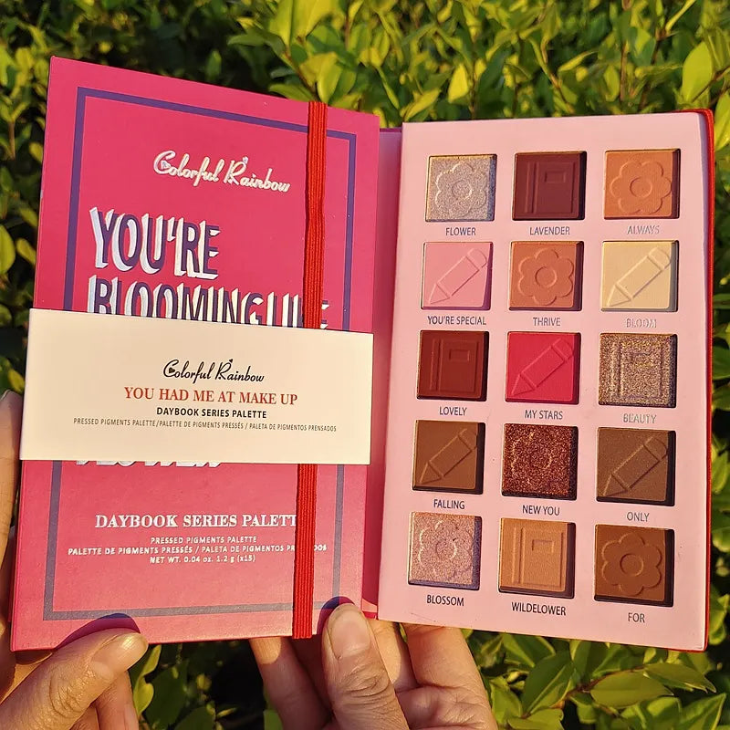 Read You Like a Book Multicolor Eyeshadow- 15 PCS Palette.