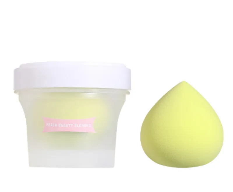 Oval Shape Hydrophilic Non latex Lemon Yellow Beauty Blender Sponge