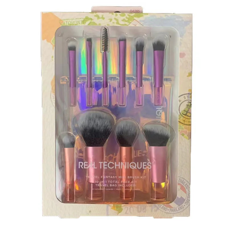 Unicorn Glam 10 Pieces Makeup-Brushes Set