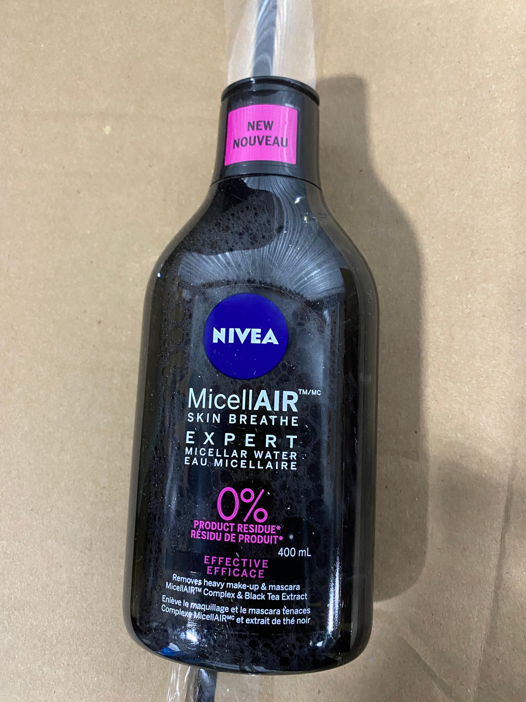 6- Full Bottles of Nivea MicellAIR Expert Micellar Water- 400 ml