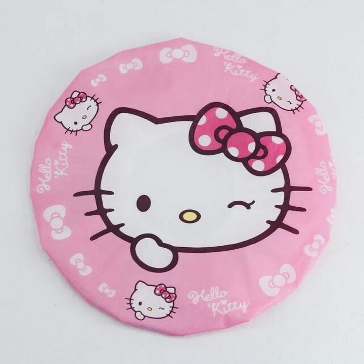 Kawaii Hello Kitty Cartoon Waterproof Shower Caps (12 pieces)