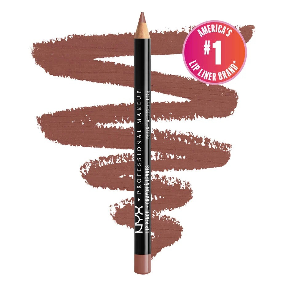 NYX PROFESSIONAL MAKEUP Slim Lip Pencil, Long-Lasting Creamy Lip Liner - Mauve
