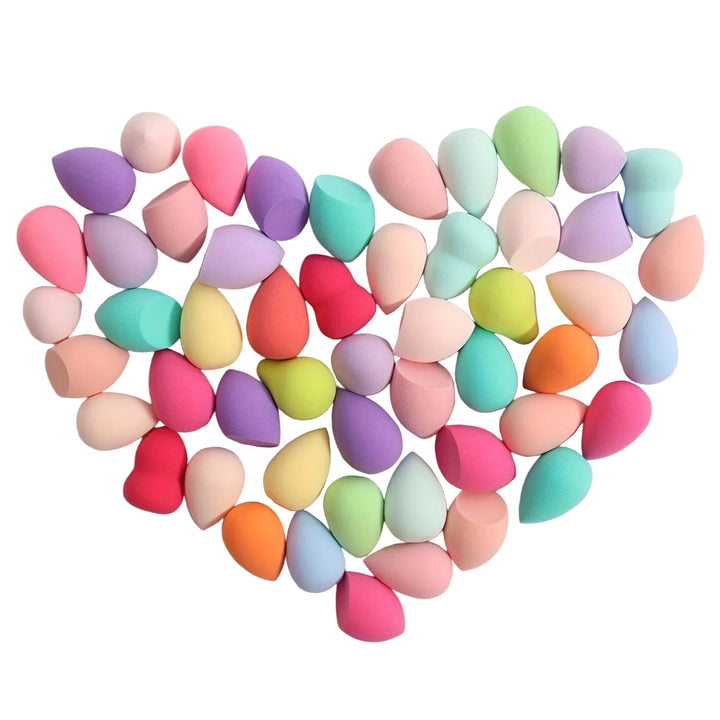 Beauty Sponge Applicator Set in Pastels - Cosmetic Makeup Blender For Foundation, Blush, Concealer, Eyeshadow, Contour & Highlighter