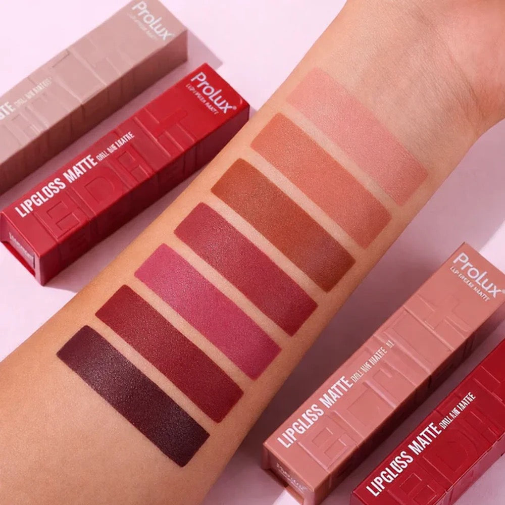 Prolux Lipgloss Matte Long Lasting - Wholesale Display 24 Units (K-418)