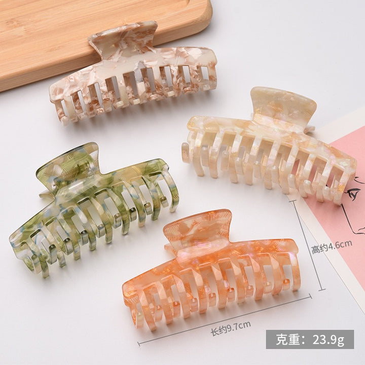 Large Clear Nude Claw Hair Clips